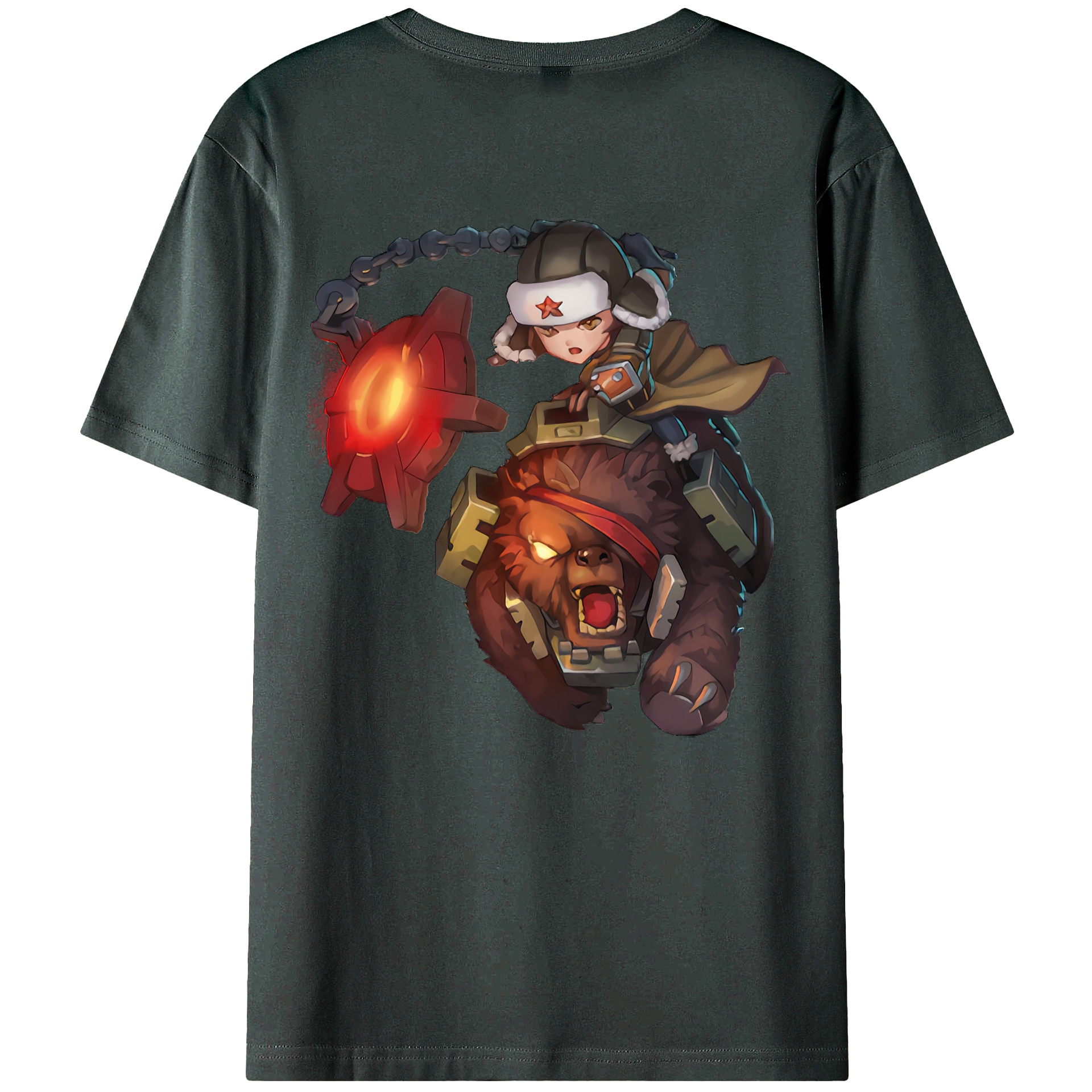 （画像用） リーグ・オブ・レジェンド League of Legends LOL 綿100％ メンズ半袖Tシャツ（バックプリント） 通気性